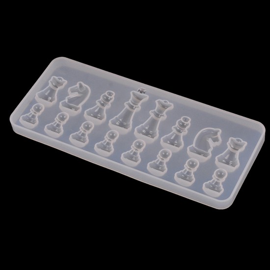1PCS Crystal Chess Silicone Mold for DIY Ornament Resin Casting Craft Mould Tool 1PCS Crystal Chess Silicone Mold for DIY Ornament Resin Casting Craft Mould Tool