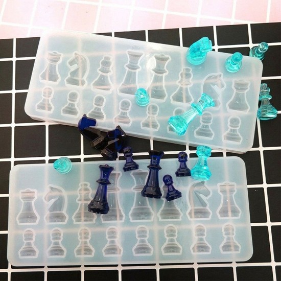 1PCS Crystal Chess Silicone Mold for DIY Ornament Resin Casting Craft Mould Tool 1PCS Crystal Chess Silicone Mold for DIY Ornament Resin Casting Craft Mould Tool