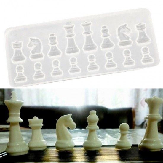 1PCS Crystal Chess Silicone Mold for DIY Ornament Resin Casting Craft Mould Tool 1PCS Crystal Chess Silicone Mold for DIY Ornament Resin Casting Craft Mould Tool
