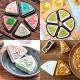 2 Sets Mooncake Pastry Press Mold DIY Hand Flower Pattern Mould 50g w/11 Stamps Round Triangle 2 Sets Mooncake Pastry Press Mold DIY Hand Flower Pattern Mould 50g w/11 Stamps Round Triangle