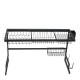 2 Tier Dish Drainer Over Double Sink Drying Rack Draining Tray Fruit Plate Bowl Kitchen Storage Rack
