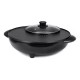 2 in1 1700W Electric Hot Pot BBQ Pan Frying Cook Oven Grill Non-stick Home
