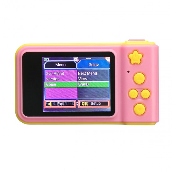 2.0'' HD Screen Anti-Shake Mini Digital Camera Camcorder Children Birthday Gift