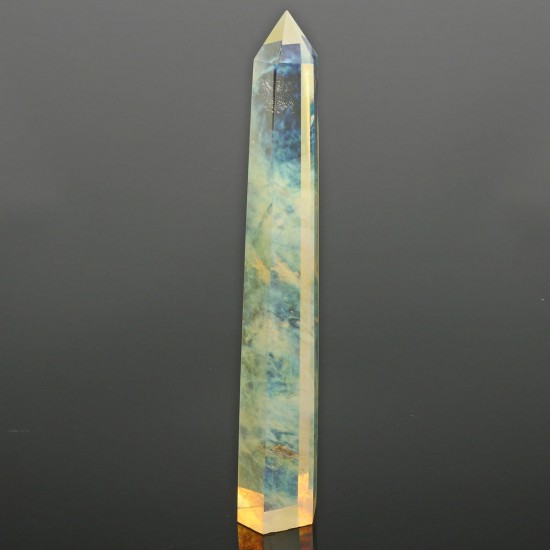 200mm Natural Asian Rare Citrine Quartz Crystal Hexagonal Wand Point Healing Decorations Gift