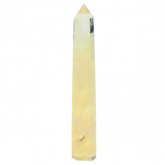 200mm Natural Asian Rare Citrine Quartz Crystal Hexagonal Wand Point Healing Decorations Gift 200mm Natural Asian Rare Citrine Quartz Crystal Hexagonal Wand Point Healing Decorations Gift