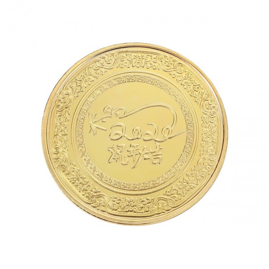 2020 Year Of Rat Commemorative Coin Silver/Gold Plated Home Non-currency Coins 2020 Year Of Rat Commemorative Coin Silver/Gold Plated Home Non-currency Coins