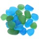 20Pcs Sea Beach Glass Beads Jewelry Vase Aquarium Fish Tank Decorations 12-18mm