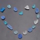 20Pcs Sea Beach Glass Beads Jewelry Vase Aquarium Fish Tank Decorations Craft 10-16mm