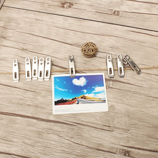 20Pcs Stainless Steel Clothes Pegs Hanging Pins Laundry Household Clamps Clamping Tools 20Pcs Stainless Steel Clothes Pegs Hanging Pins Laundry Household Clamps Clamping Tools
