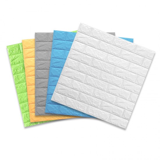20Pcs/Set 3D Brick Wall Sticker Self-adhesive Panel Decal Waterproof PE Foam Wallpaper for TV Walls Sofa Background Wall Decor 20Pcs/Set 3D Brick Wall Sticker Self-adhesive Panel Decal Waterproof PE Foam Wallpaper for TV Walls Sofa Background Wall Decor
