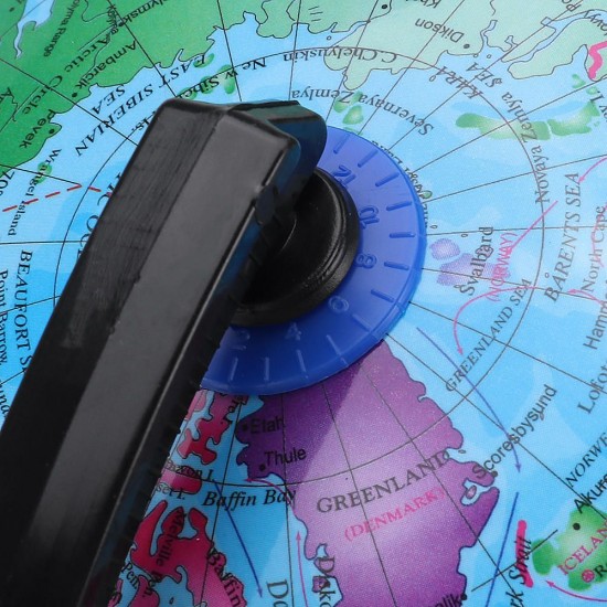20cm Decorative Desktop Globe Rotating Earth Geography World Globe Base World Map Education Gift