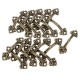 20pcs 4.8x1.5cm Cabinet Handles Knobs Bronze Charm Connectors With Screws 20pcs 4.8x1.5cm Cabinet Handles Knobs Bronze Charm Connectors With Screws