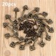 20pcs 4.8x1.5cm Cabinet Handles Knobs Bronze Charm Connectors With Screws 20pcs 4.8x1.5cm Cabinet Handles Knobs Bronze Charm Connectors With Screws