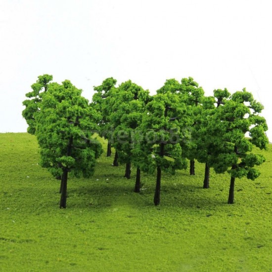20pcs Mini Fir Trees Model Train Railway Forest Street Scenery Layout Decorations