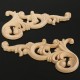 20x10CM Wood Carved Corner Onlay Unpainted Frame Decoration 20x10CM Wood Carved Corner Onlay Unpainted Frame Decoration