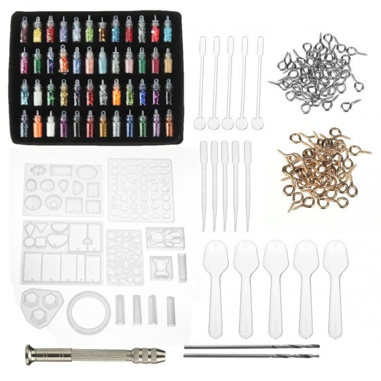 214/277Pc DIY Craft Resin Casting Mold Kit Silicone Making Jewelry Pendant Mould 214/277Pc DIY Craft Resin Casting Mold Kit Silicone Making Jewelry Pendant Mould