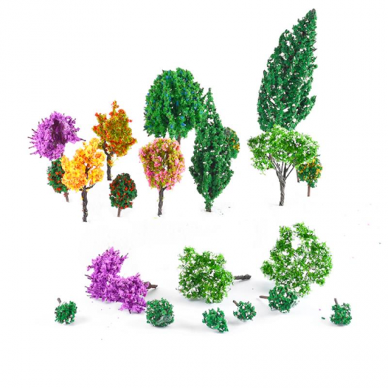 21Pcs/Lot Sand Table Model Garden Micro Landscape Flower Tree Combination Decorations 21Pcs/Lot Sand Table Model Garden Micro Landscape Flower Tree Combination Decorations