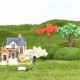 21Pcs/Lot Sand Table Model Garden Micro Landscape Flower Tree Combination Decorations