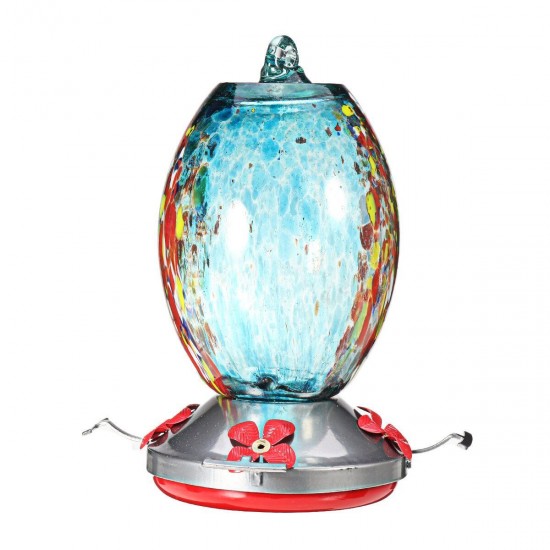 21x11cm Bird Feeder Plastic Flower Bird Feeder Stained Durable Glass Bottle Hummingbird Feeder 21x11cm Bird Feeder Plastic Flower Bird Feeder Stained Durable Glass Bottle Hummingbird Feeder