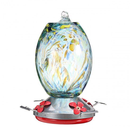 21x11cm Bird Feeder Plastic Flower Bird Feeder Stained Durable Glass Bottle Hummingbird Feeder 21x11cm Bird Feeder Plastic Flower Bird Feeder Stained Durable Glass Bottle Hummingbird Feeder