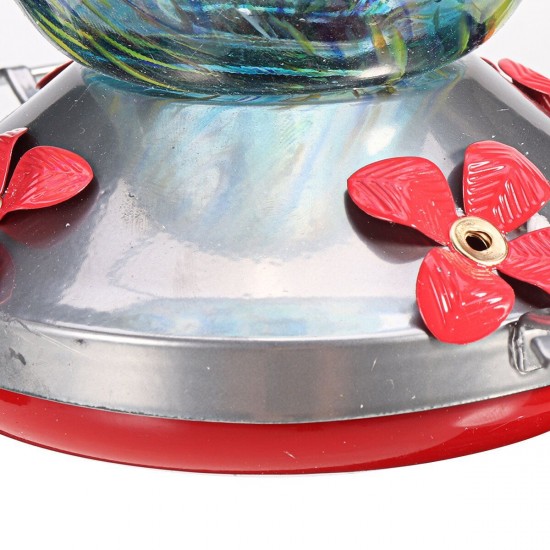 21x11cm Bird Feeder Plastic Flower Bird Feeder Stained Durable Glass Bottle Hummingbird Feeder 21x11cm Bird Feeder Plastic Flower Bird Feeder Stained Durable Glass Bottle Hummingbird Feeder