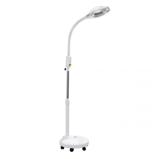 220V 24W Magnifying Floor Lamp Beauty Light Pro 8x Diopter LED Glass Len Facial Light Beauty Machine