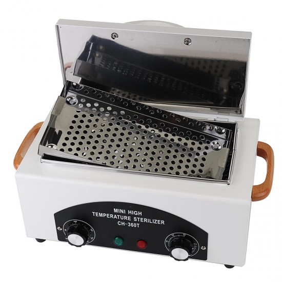 220V 300W Towel High Temperature Sterilization Cabinet UV Nail Tools Medical Dry Heat Sterilizer