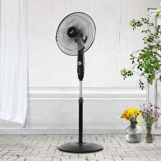 220V 50Hz 55W Floor Stand Pedestal Fan Household Electric Fan Head Shaking Dormitory Fan