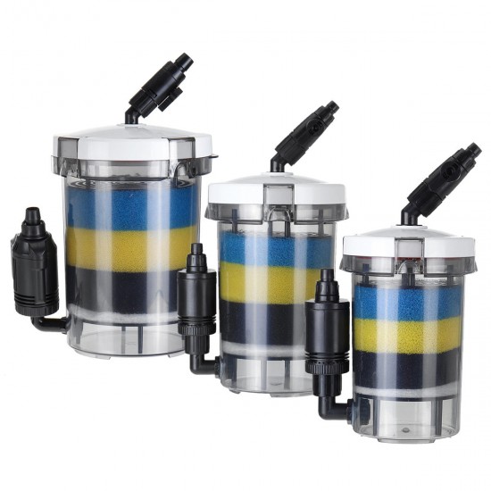 220V Aquarium External Canister Filter Fish Water Tank Air Pump Sponge Pond 800L/H 220V Aquarium External Canister Filter Fish Water Tank Air Pump Sponge Pond 800L/H