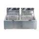 220V Deep Fryer Twin Frying Basket Chip Cooker Chef Electric Commercial Electric Fryer Pan Kitchen Appliances 220V Deep Fryer Twin Frying Basket Chip Cooker Chef Electric Commercial Electric Fryer Pan Kitchen Appliances