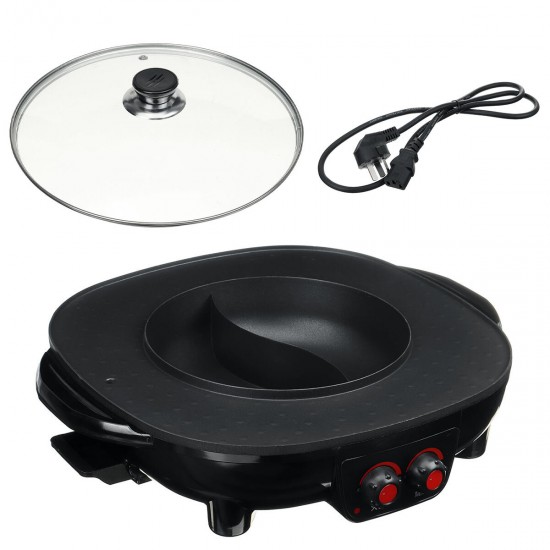 220v 2100W Electric Barbecue Hotpot Oven Grill Smokeless Hotpot Machine BBQ Oven 220v 2100W Electric Barbecue Hotpot Oven Grill Smokeless Hotpot Machine BBQ Oven