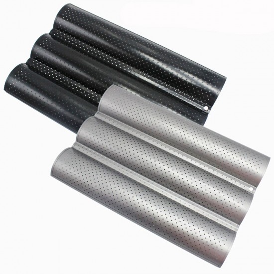 2/3 Grooves Alloy Non Stick French Bread Baking Tray Baguette Pan Tin Tray Bakeware Mold 2/3 Grooves Alloy Non Stick French Bread Baking Tray Baguette Pan Tin Tray Bakeware Mold