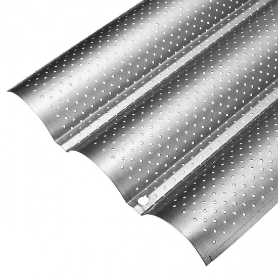 2/3 Grooves Alloy Non Stick French Bread Baking Tray Baguette Pan Tin Tray Bakeware Mold 2/3 Grooves Alloy Non Stick French Bread Baking Tray Baguette Pan Tin Tray Bakeware Mold