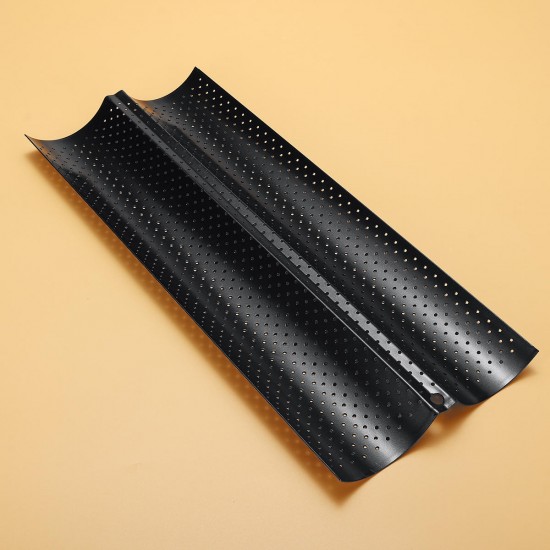 2/3 Grooves Alloy Non Stick French Bread Baking Tray Baguette Pan Tin Tray Bakeware Mold 2/3 Grooves Alloy Non Stick French Bread Baking Tray Baguette Pan Tin Tray Bakeware Mold