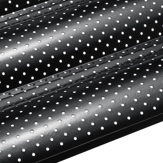 2/3 Grooves Alloy Non Stick French Bread Baking Tray Baguette Pan Tin Tray Bakeware Mold 2/3 Grooves Alloy Non Stick French Bread Baking Tray Baguette Pan Tin Tray Bakeware Mold