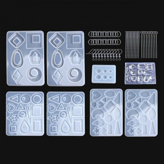 248Pcs Resin Casting Molds Jewelry Making Silicone Mould Metal Pendant Craft Kit 248Pcs Resin Casting Molds Jewelry Making Silicone Mould Metal Pendant Craft Kit
