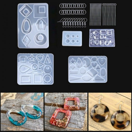 248Pcs Resin Casting Molds Jewelry Making Silicone Mould Metal Pendant Craft Kit 248Pcs Resin Casting Molds Jewelry Making Silicone Mould Metal Pendant Craft Kit