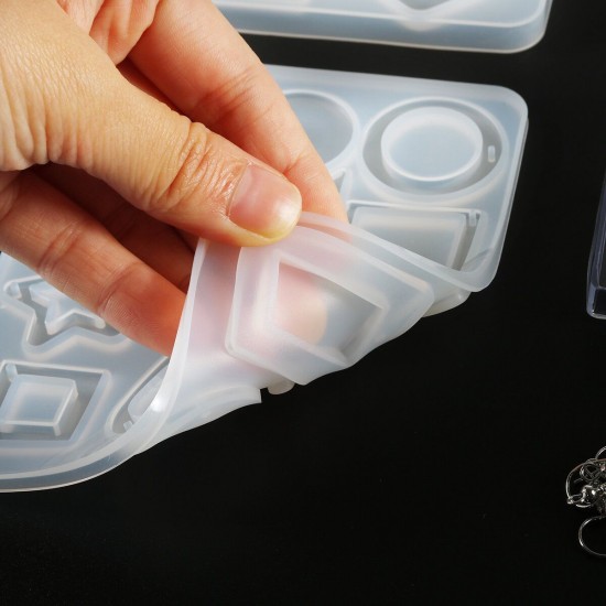 249PCS Epoxy Silicone Resin Casting DIY Molds Kit Set Jewelry Pendant Making Craft