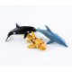 24PCS Plastic Ocean Animals Figure Sea Dolphin Turtle Creatures Model Toys Gift