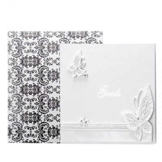 25 x 20cm Wedding Guest Book Decor Supplies Wedding Party Signature Book Elegant Bride Bridegroom Butterfly Resin 25 x 20cm Wedding Guest Book Decor Supplies Wedding Party Signature Book Elegant Bride Bridegroom Butterfly Resin