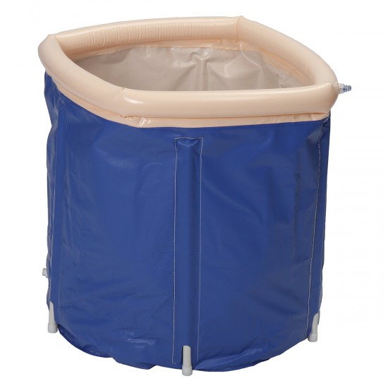 250L Folding Portable Bathtub PVC Water Tub Intdoor Room Adult Spa Bath Blue 250L Folding Portable Bathtub PVC Water Tub Intdoor Room Adult Spa Bath Blue