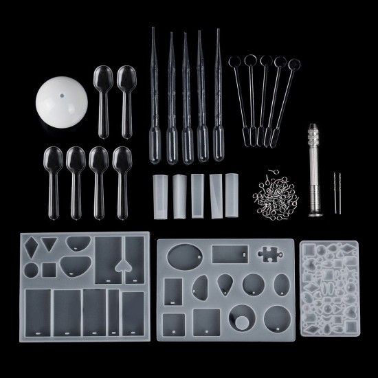 25Pcs Resin Casting Molds Kit Silicone Making Jewelry DIY Pendant Craft Set 25Pcs Resin Casting Molds Kit Silicone Making Jewelry DIY Pendant Craft Set