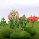 25Pcs/Lot 5cm Sand Table Model Micro Garden Landscape Wire Tree Color Mixing Decorations