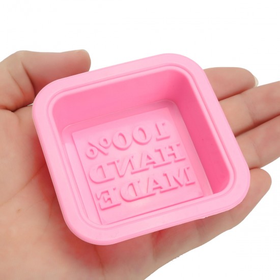 25Pcs/Set Handmade Silicone Soap Mold Square Flexible Baking Mold for Soap Making Cupcake DIY Homemade Craft