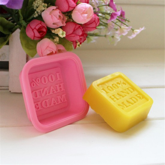 25Pcs/Set Handmade Silicone Soap Mold Square Flexible Baking Mold for Soap Making Cupcake DIY Homemade Craft