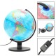 25cm 110V World Globe Night Light Geography LED Lamp Kids Bedroom Decor Gift US Plug