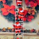 25cm Christmas Gift Pendant Merry Christmas Decoration Santa Claus Climbing On Rope Tree X-mas Ladder Toy Doll