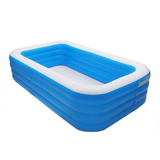 260x160x72cm 4 Layers Family Home Backyard Kids Inflatable Swimming Pool Adult Children Bathtub Ball Pool Water Pool