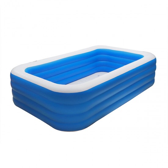 260x160x72cm 4 Layers Family Home Backyard Kids Inflatable Swimming Pool Adult Children Bathtub Ball Pool Water Pool