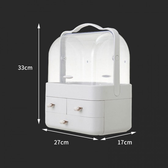 27cm*17cm*33cm Cosmetic Storage Box Makeup Organizer Drawer Large Capacity Jewelry Nail Polish Makeup Container Portable Cosmetic Organizer Box Decorations